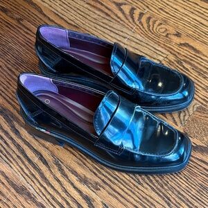 Franco Sarto Patent Leather Loafers